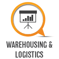 Warehousing an logistics icon